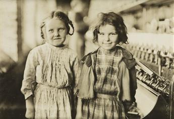 LEWIS W. HINE (1874-1940) A trio of images depicting young cotton mill spinners.